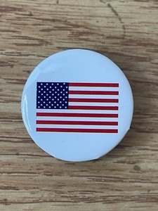 USA Flag Classic Pin Button Collectable Stars & Stripes United States of America