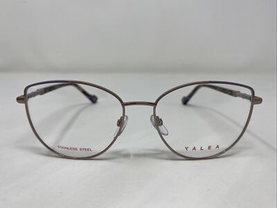 YALEA CLARA VYA014 Col.0A47 54-16-140 Lilac/Brown Full Rim Eyeglasses Frame &K39