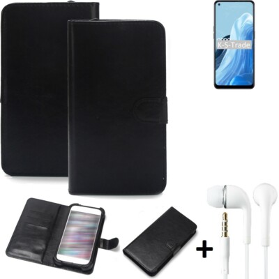 Handy Hülle Wallet Case für Oppo Reno8 Lite 5G + kopfhörer Handy Schutz Hüll