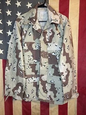 Military Shirt Medium Reg Chocolate Chip Camouflage Camo Desert Top BDU 8530