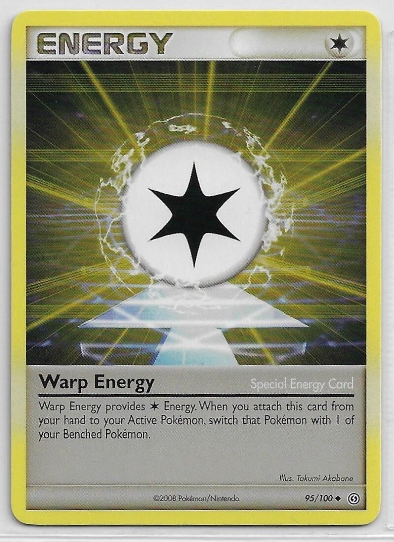 POKEMON DP Stormfront NM 2008 UNcommon NON-holo Special #95/100 WARP ENERGY card