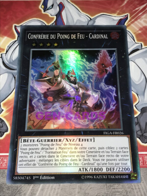 Yu Gi Oh Karte FEUERFAUSTBRUDERSCHAFT - CARDINAL FIGA-FR026x3