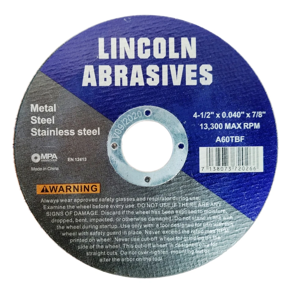 200 Pc 4-1/2" x .040" x 7/8" Cut off Wheels Stainless Steel Metal Cutting Discs - Image 2 of 4