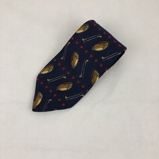 Tommy Hilfiger Mens Tie Golf 100% Italian Silk Made in USA 58"