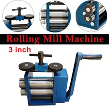 Manual Combination Rolling Mill Machine 75mm Jeweller Roller Jewelry Press Tool