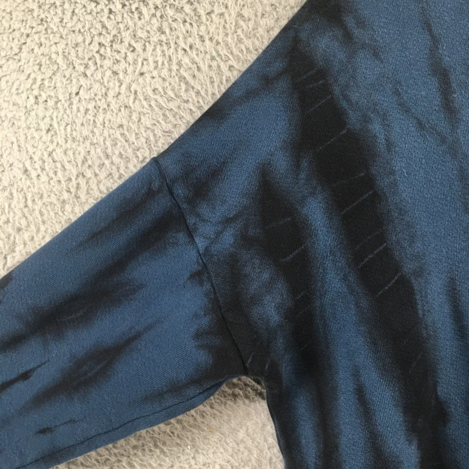 Sundry For Evereve Tiedye Sweatshirt Womens 2 Multicolor Blue Cotton Pullover - Image 4 of 4