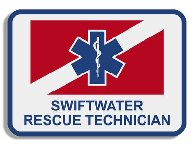 10cm Auto-Aufkleber Sticker Swiftwater Rescue Technician Service InSign ia F2997