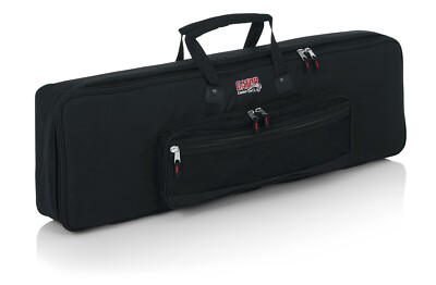 Gator Cases GKB Series Slim 61-Note Padded Keyboard Gig Bag (GKB-61-SLIM), Black