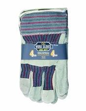Custom LeatherCraft CLC PK2044 Work Gloves Safety Cuff Gloves 4 pair Size Large