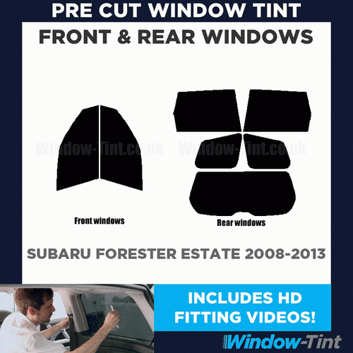 Pre Cut Window Tint For Subaru Forester Estate 2008-2013 - Full Kit - 第 1/5 張圖片