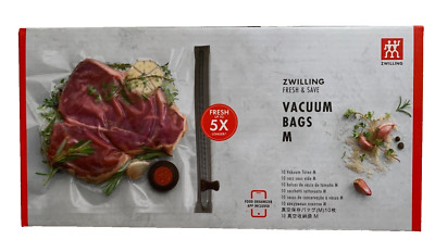 10  ZWILLING Fresh u. Save Vakuum Beutel Größe M - 10 Stück  - 25 x 35 cm