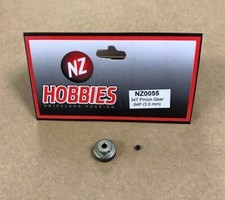 NZHOBBIES 64DP / 64P 34T Aluminum Pinion Gear 3mm Shaft 64-Pitch 34-Tooth