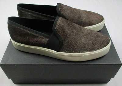 calf hair slip on sneakers