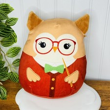 Squishmallow 8" Jaydelle The Owl Back To School Teacher Kellytoy Plush Toy