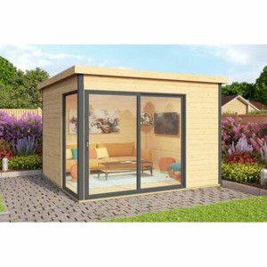 44mm Gartenhaus 300x300cm Schiebetur Fussboden Geratehaus Holzhutte Holz Haus Ebay