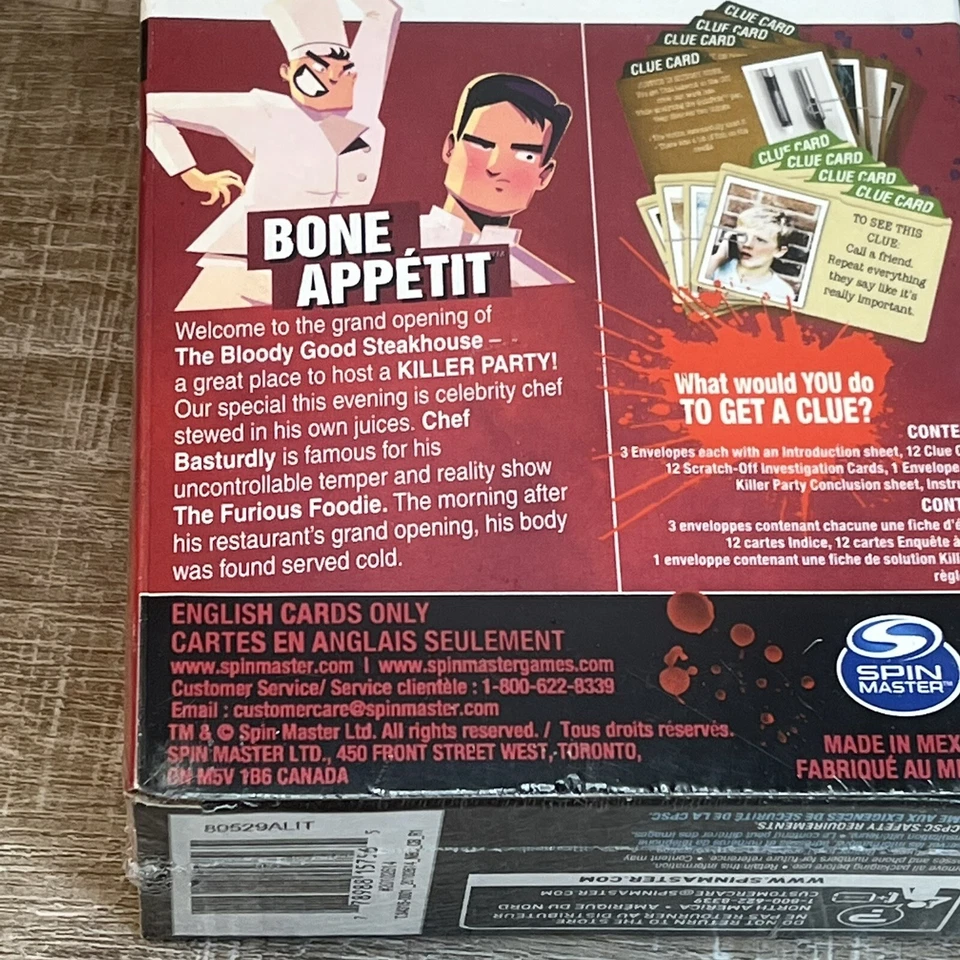 Killer Party - Bone Appétit, the Social Mystery Party Game Night Murder NUEVO Foto 4 de 4