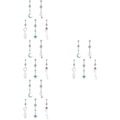  4 Pack Bauchnabelpiercing Bauchnabelpircing Bauchpiercing Hoop Body Schmuck