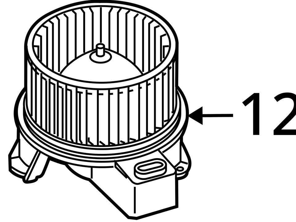 Motor de ventilador compatível com 10-14 Mustang 441888 - Imagem 4 de 4