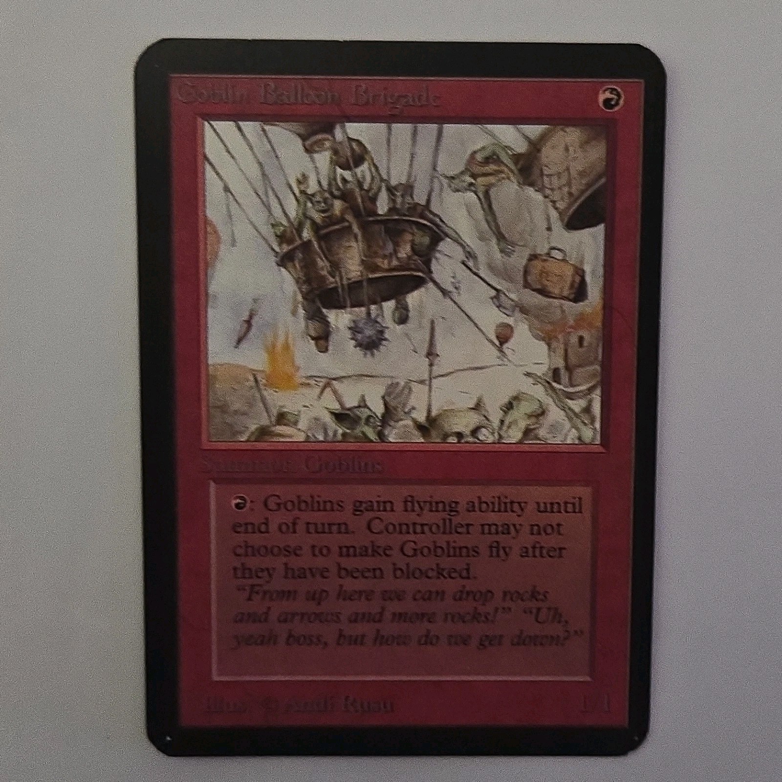 MTG ALPHA- Goblin Balloon Brigade NM