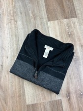 Pull Col Zippé 1 4 Zip Col camionneur Dockers Noir Gris Chiné Maille Homme