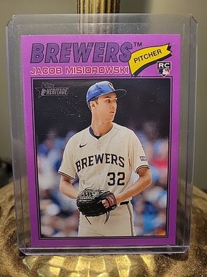 2026 Topps Heritage - Jacob Misiorowski #144 Light Purple Border (RC)