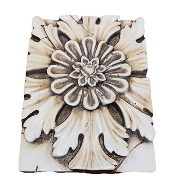 Sid Dickens Memory Block T-163 Flower Rosette Wall Tile RETIRED Rare T163 Box