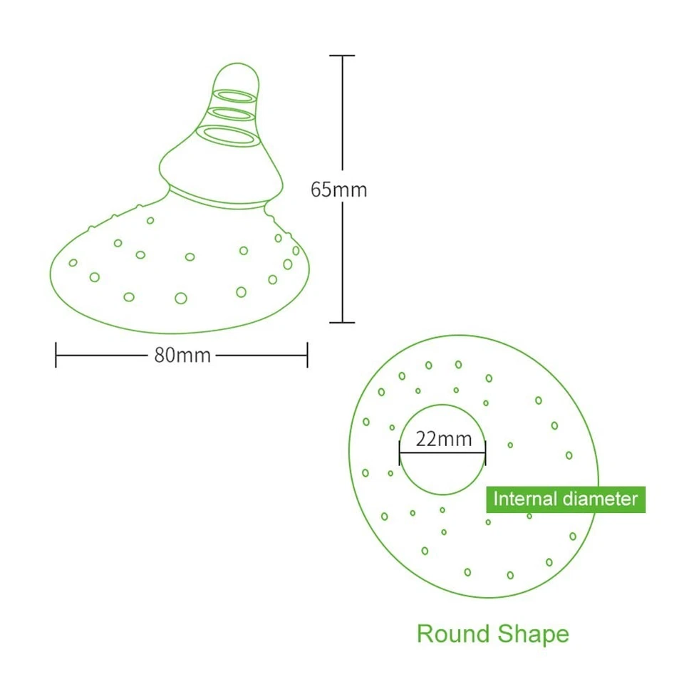 Ортодонтические щитки для сосков грудного вскармливания - переменный поток с футляром для хранения - Изображение 4 из 4