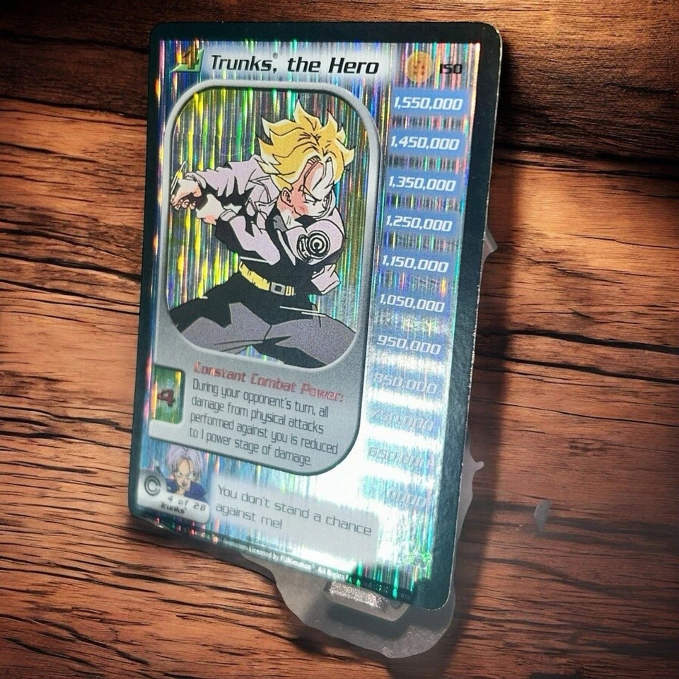 Trunks The Hero Foil RARE 150 LV4 DBZ TCG Dragon Ball Z Score CCG - Image 3 of 4