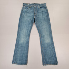 Levis 527 Bootcut Jeans Herren W32 L30 Blau Boot Cut Premium Stretch Denim