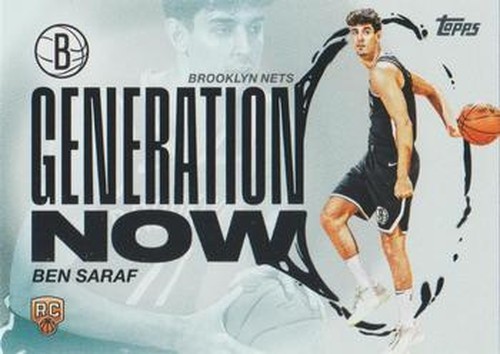 2025-26 Topps Basketball #GN-26 Ben Saraf Generation Now RC FAST SHIPPING