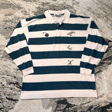 Vintage 1994 Looney Tunes Taz Polo Shirt Mens Large Warner Bros Studio Striped