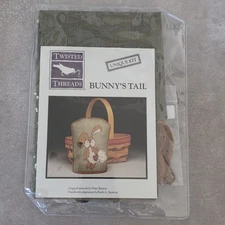 Twisted Threads cross stitch Kit - BUNNY'S TAIL - Linen & Threads