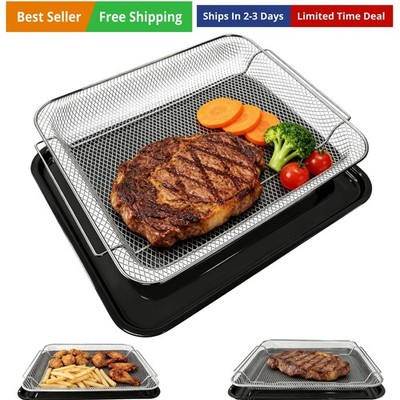 Toast Oven Air Fryer Basket with Tray for GE Appliances, 15  x 12  Replacemen...