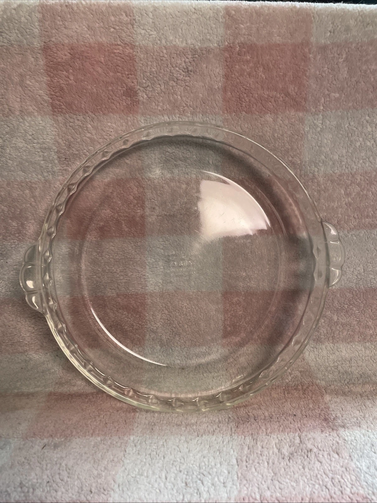 Vintage PYREX 229 9 1/2 Inch Clear Pie Plate Fluted Scalloped Baking Dish
