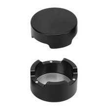 Étui à Craie De Billard Rond En Alliage D'aluminium Noir Pour Queues De Billar ]