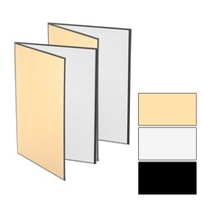 2pcs 11"x8" Light Reflectors 3 in 1 Photography Reflector Cardboards