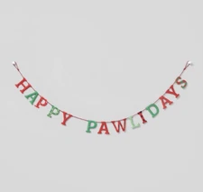 NEW Target Wondershop Happy Pawlidays Garland - 6 Feet