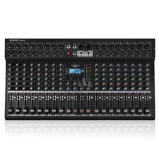 SIKUING 16 Channel Mixer, Professional Audio Mixing Console Studio DJ Board...