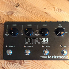 TC Electronic Ditto X4 Digital Looper Effects Pedal for Electric Guitar