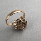 Vintage 14k Gold Mod Cocktail Ring Jade Beads Modernist SZ 6     q3z — photo 7