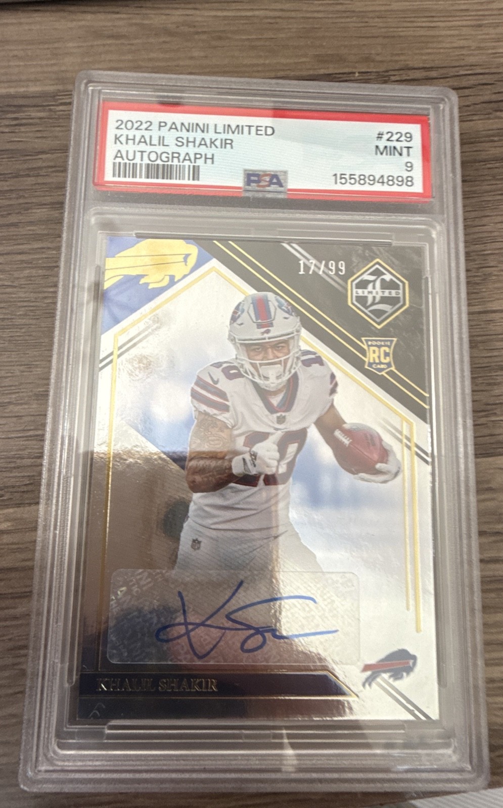 2022 Panini Limited - Rookie Autographs Khalil Shakir #229 /99 (AU, RC)