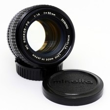 ✮ Minolta MC Rokkor-PG 50mm f/1.4 Objektiv #3336500 || vom Händler!