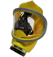 MSA 7-203-2 Ultravue Full Face Single Port Respirator Gas Mask [Yellow] ~ Small
