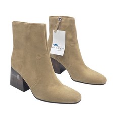 Botines Aqua College Mujer Tora Impermeable Gamuza Taupe 9M Tacón Bloque