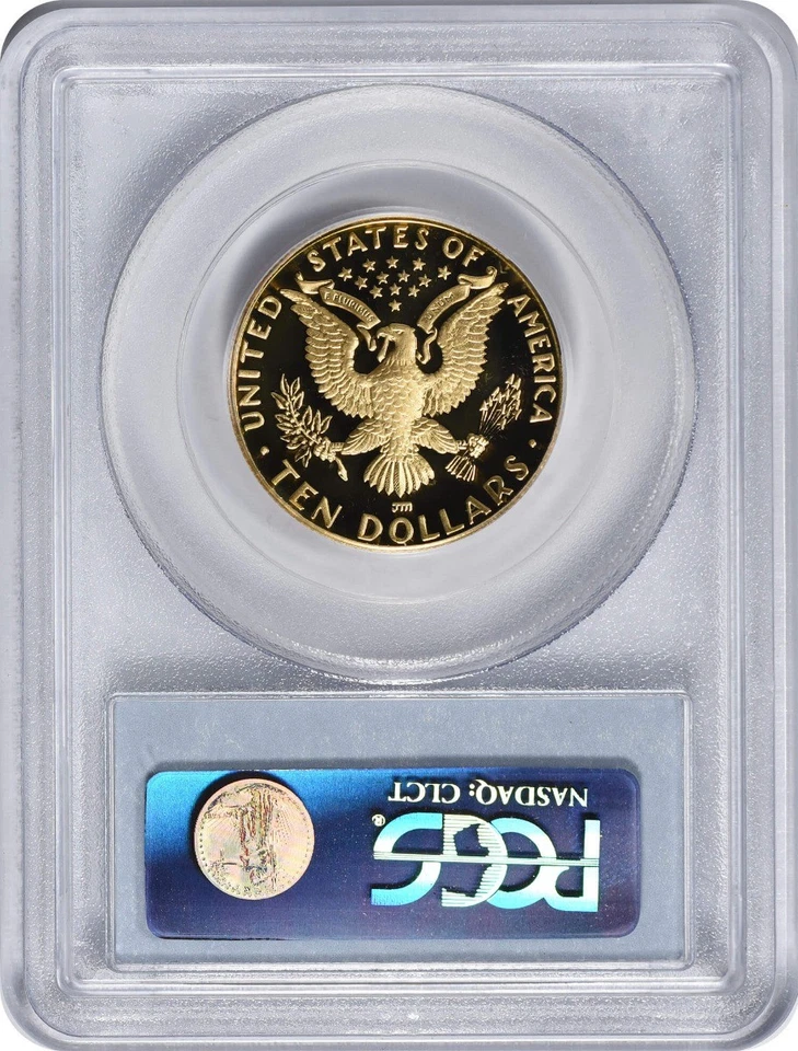 1984-S Olympic $10 Gold Ten Dollar Commemorative PR69DCAM PCGS - Image 2 of 2