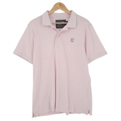 G-Star Polo Homme Rose Coton Manches Courtes Coupe Régulière Taille L - Photo 1/4