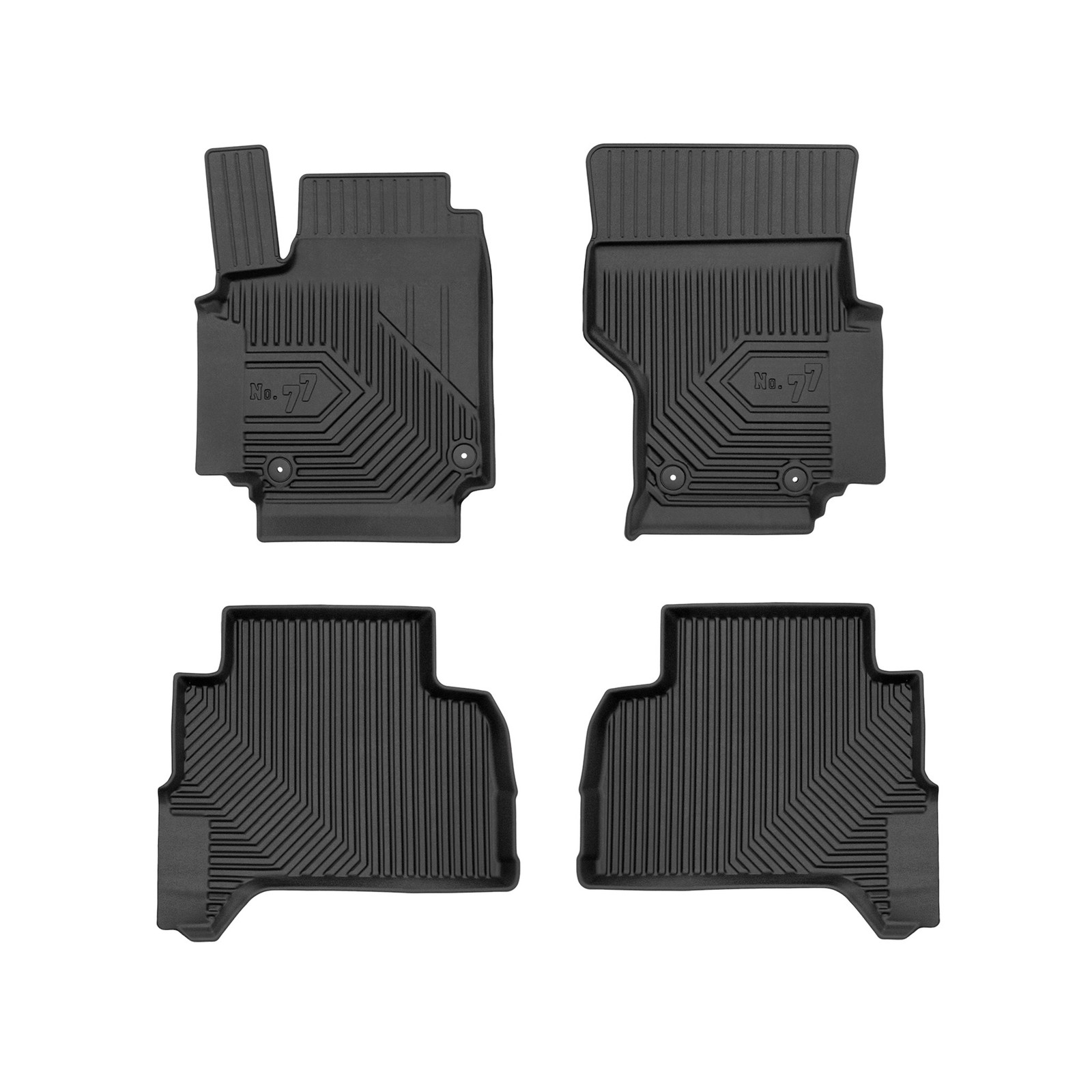 Tapis de sol étanches pour VW Amarok I double cabine de loisirs