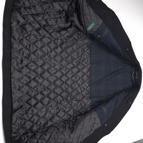 LRL Ralph Lauren Luke Black Wool Blend Double Breasted Overcoat Mens Size 44L - Picture 8 of 12