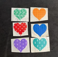 Lot Of Vintage 80’s Mrs. Grossman’s HEARTS Stickers