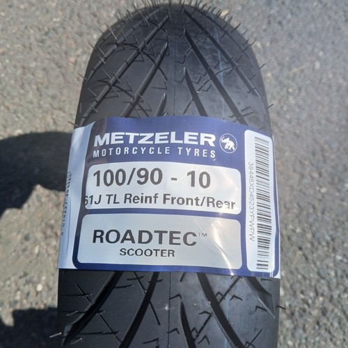 Metzeler 100/90-10 TL 61J Roller Scooter Motorradreifen vorne/hinten - Bild 2 von 3